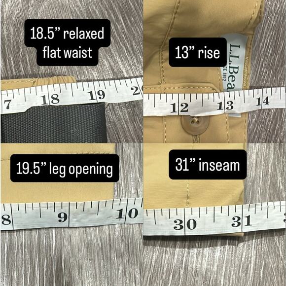 L.L. Bean SunSmart Cargo Pants Khaki XL Lightweight Hike Camp Outdoors Gorpcore - Picture 13 of 13